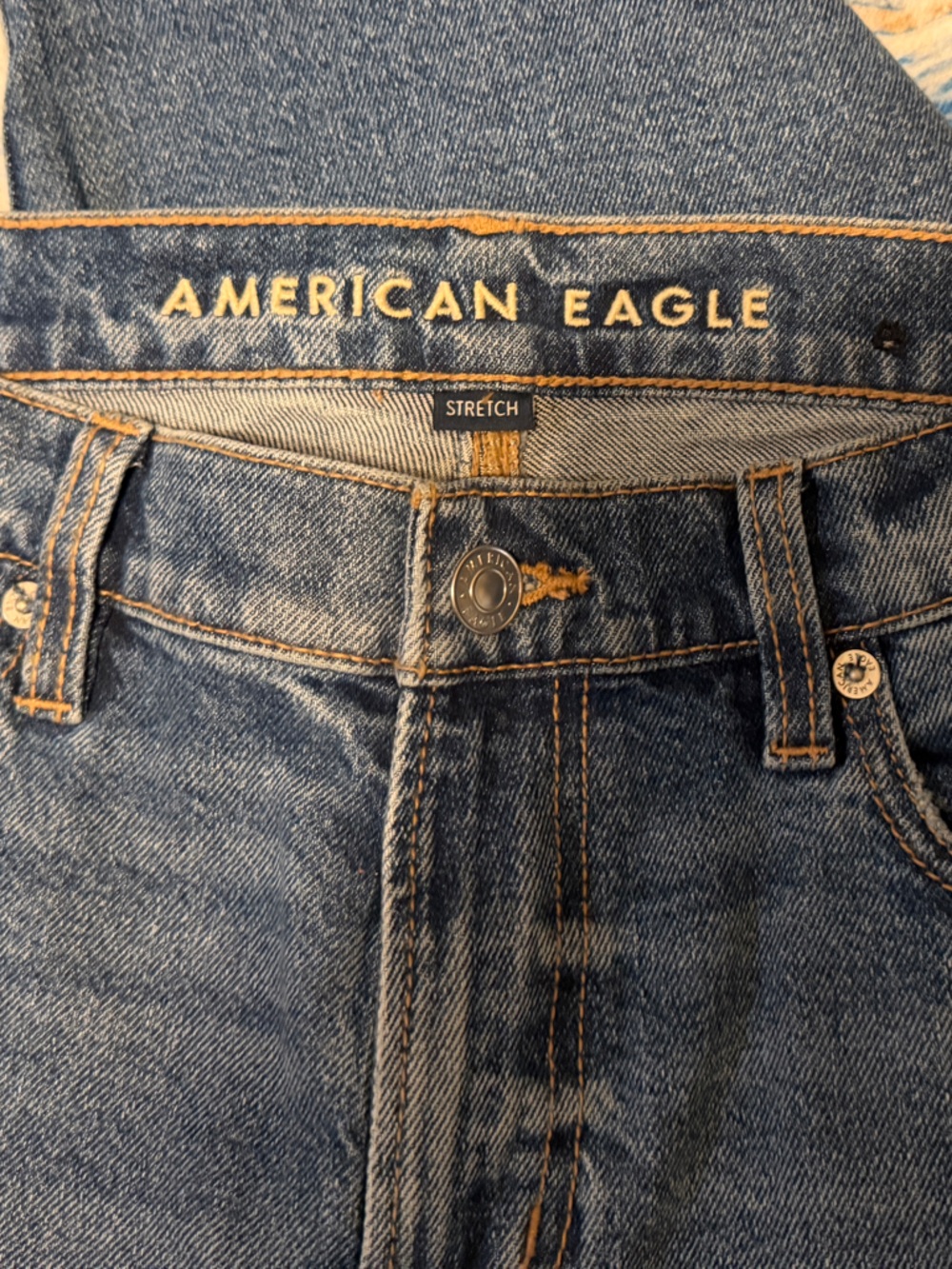 AE Stretch Studded High-Waisted Stovepipe Jean Size 4 NWOT - Picture 8 of 9